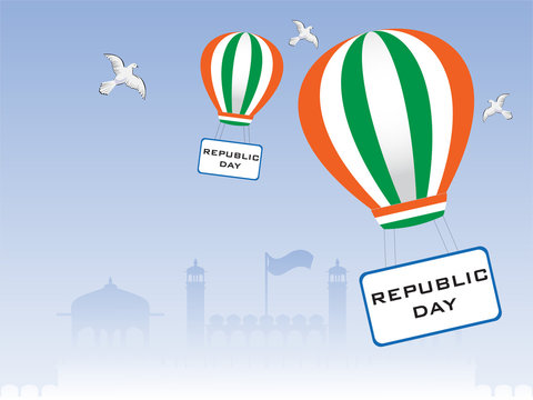 Vector illustration of Republic Day .