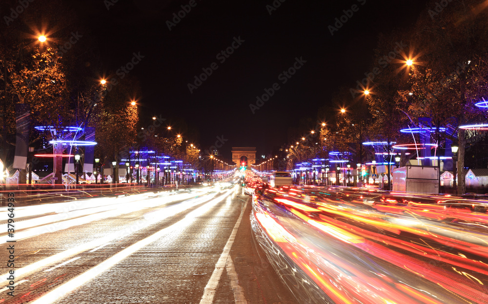 Wall mural Avenue des Champs-Élysées