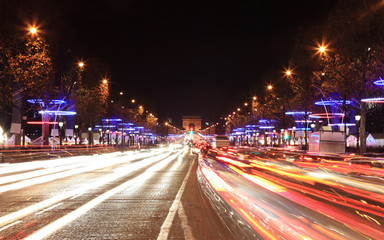 Fototapeta na wymiar Avenue des Champs-Élysées