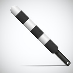 police baton. Vector illustration
