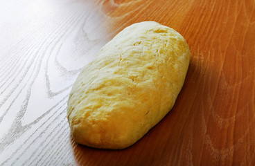 Raw pastry.