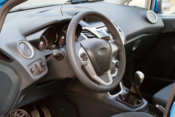 Interior of a modern car