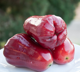 red rose apple