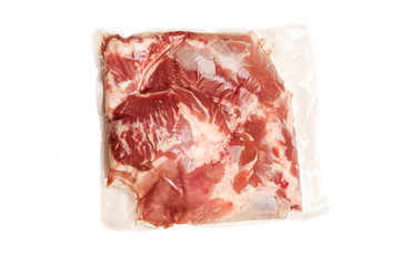 Fresh pork meat in vacuum packed