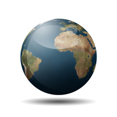 Icono 3D planeta tierra