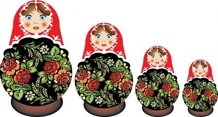 Traditional russian   matreshka doll
