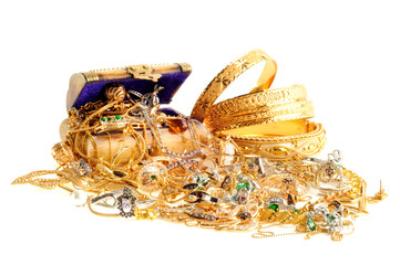 Lot of  gold jewelry
