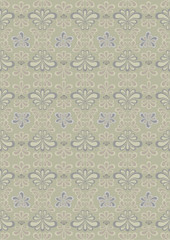 Pattern of curved parts on the pastel beige background.