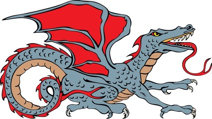Dragon beast  with big wings