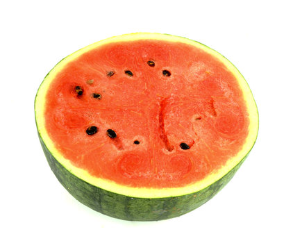 watermelon red on a white background