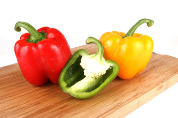 Rote und gelbe Paprika