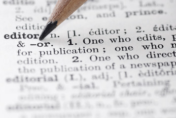 Editor Definition in English Dictionary. - obrazy, fototapety, plakaty