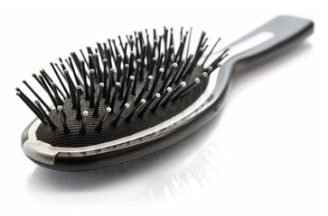 plastic comb isolated on white background