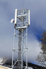 Antenne relais à la montagne