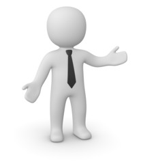 Communicative businessman