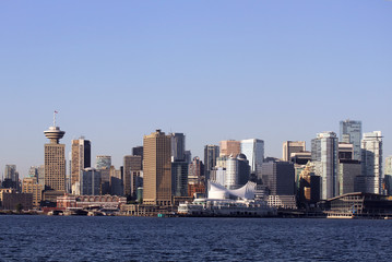 Fototapeta na wymiar Vancouver cityscape śródmieście