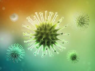 Virus scientific illustration