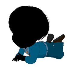 Little Cow Girl Illustration