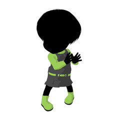 Little Go Go Dancer Girl Illustration