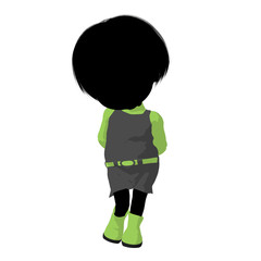 Little Go Go Dancer Girl Illustration