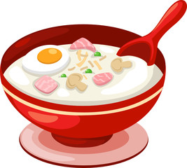 rice soup with egg