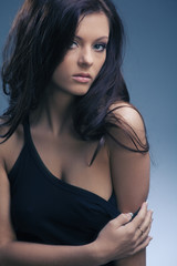 Fototapeta premium beautiful woman with perfect skin and long hair
