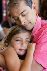 câlin père fille