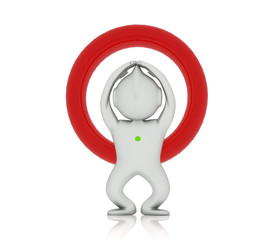 いいねをするキャラの3Dイラスト