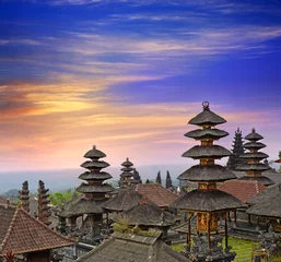 Türaufkleber Besakih-Tempel. - größter hinduistischer Tempel von Bali, Indonesien © agap90