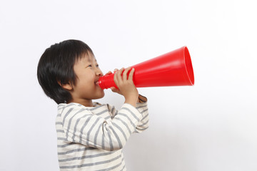 Naklejka premium 発言する子ども