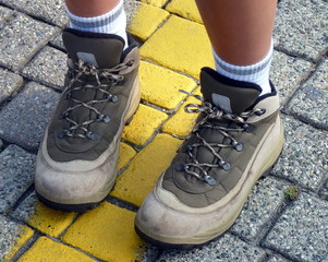 Pieds de randonneur