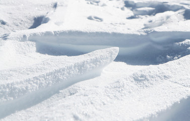 texture gravé neige