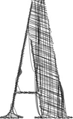 Hand draw font. Vector illustration