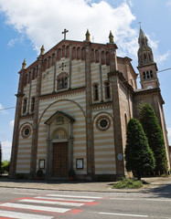 Fototapeta na wymiar Wawrzyńca Kościół. Gazzola. Emilia-Romania. Włochy.