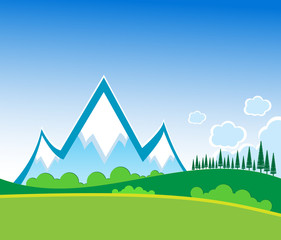 Mountain vector format