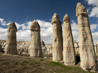Fairy chimneys in the Valley of Love, Cappadocia, Turkey