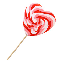 Heart-shaped lollipop