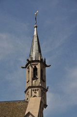 Fototapeta na wymiar Kirchturm in Leistadt