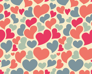 Materiał do szycia Valentine seamless pattern