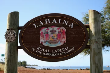 Abwaschbare Fototapete Zentralamerika Historic Lahaina, Maui, Hawaii