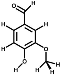 Vanillin structural formula