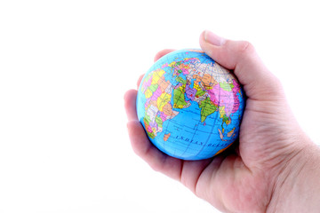 Die Erde in der Hand