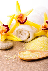 bathing salt, spa concept