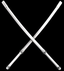 Samurai Katana With Sheath On Black 04