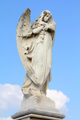 Angel statue in Cienfuegos cemetery, Cuba