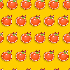 Seamless Peach Pattern