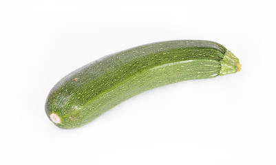 Green squash over white