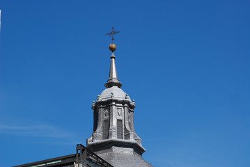 Fototapeta na wymiar urban church towers of Madrid