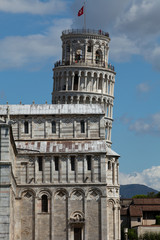 Obraz premium Pisa - Leaning Tower and Duomo in the Piazza dei Miracoli
