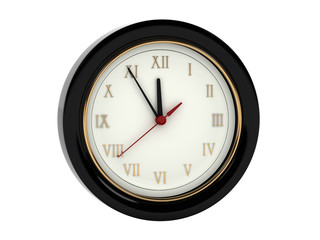 Black wall clock